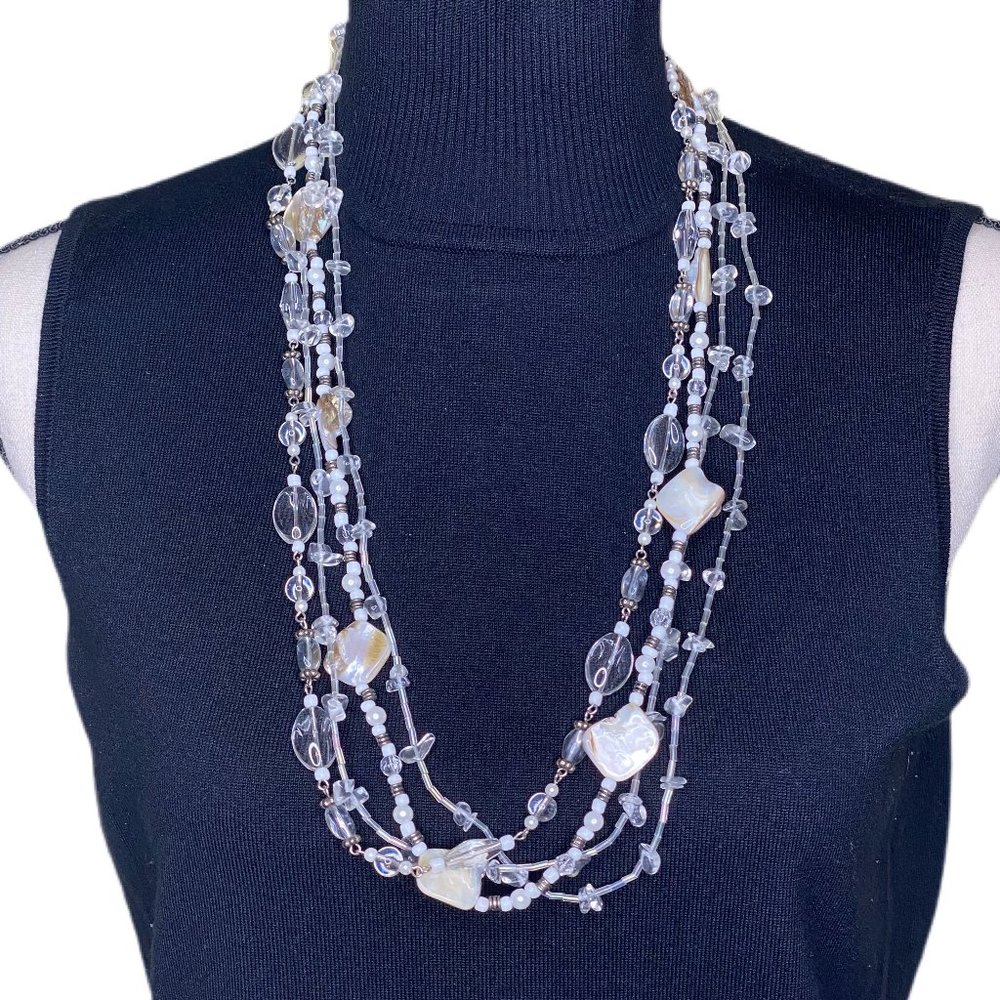 Multistrand Mixed Bead Necklace